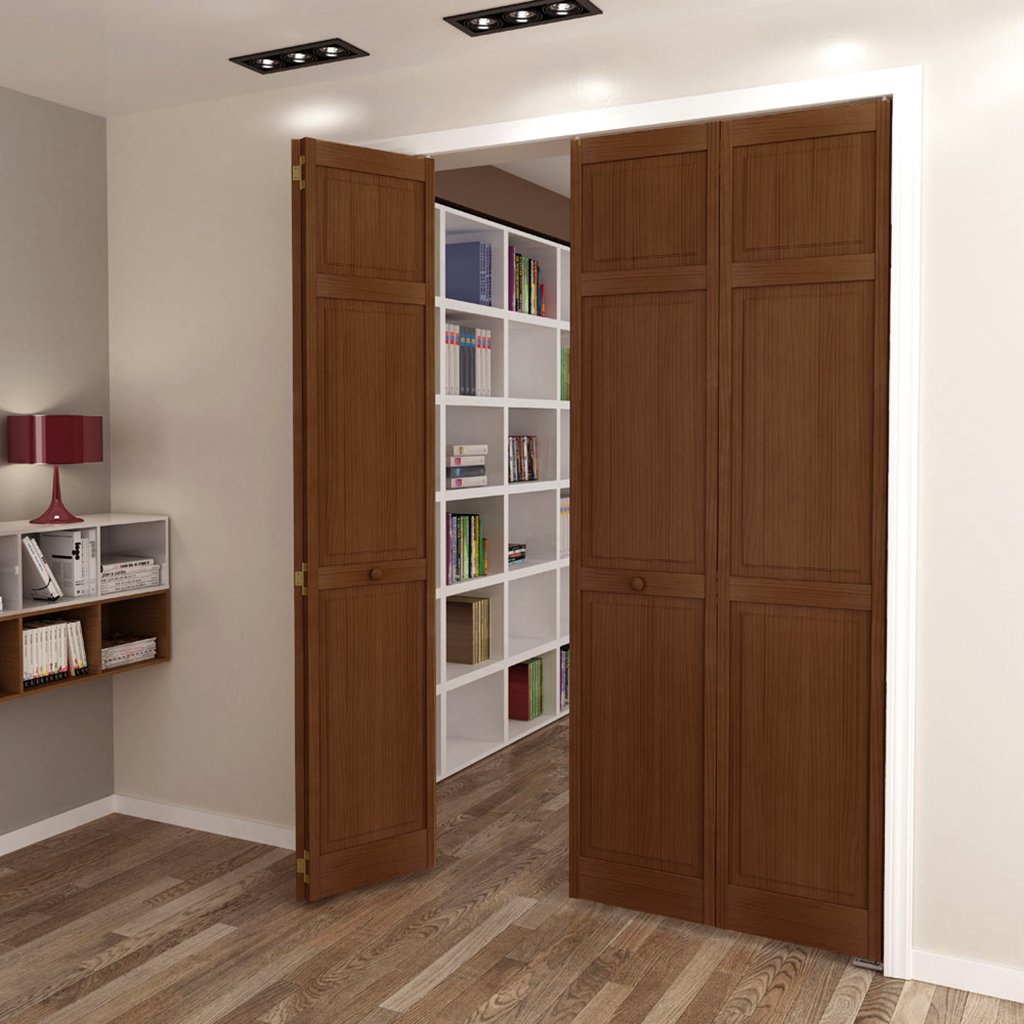 Kimberly Bay Closet Door Bi-Fold 6-Panel Style Solid Wood 96x24