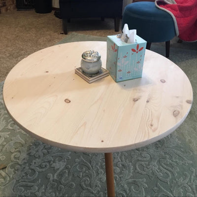 Customer Share - Pine Round Coffee Table