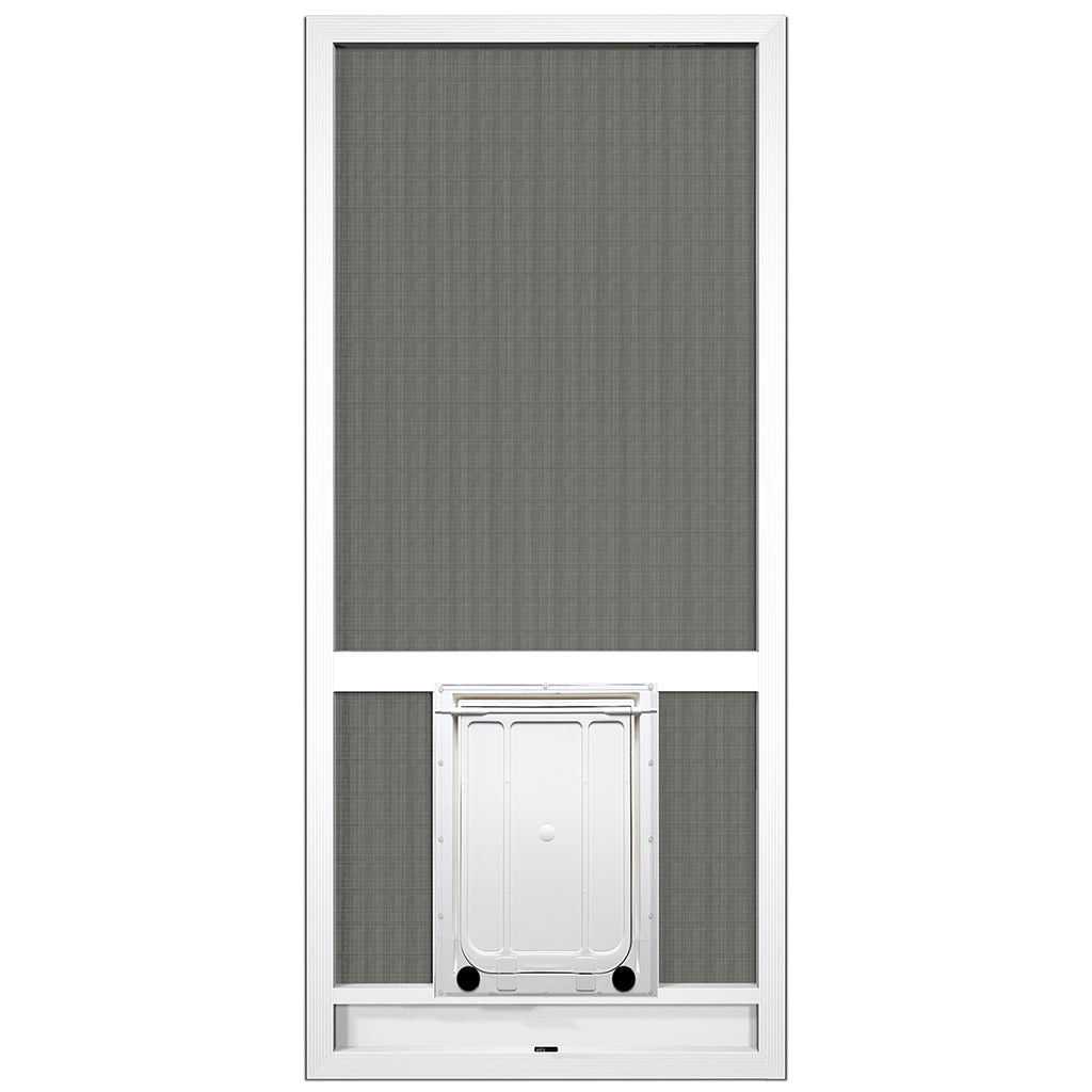 Screen Door Aluminum PCA CC with Large Pet Door kimberlybaydoors