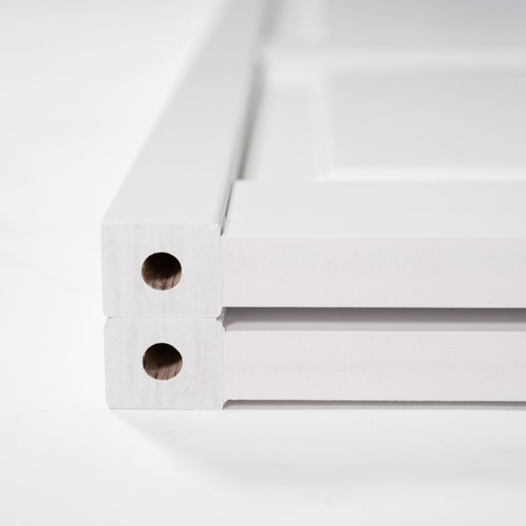 Traditional 6 Panel White Solid Pine Core Bi-fold Door